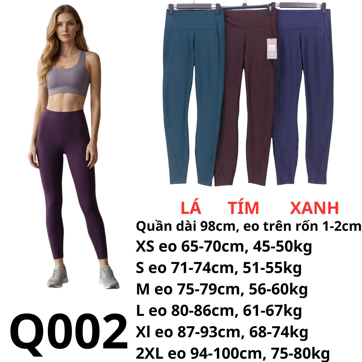 Q002- Quần tập dài
