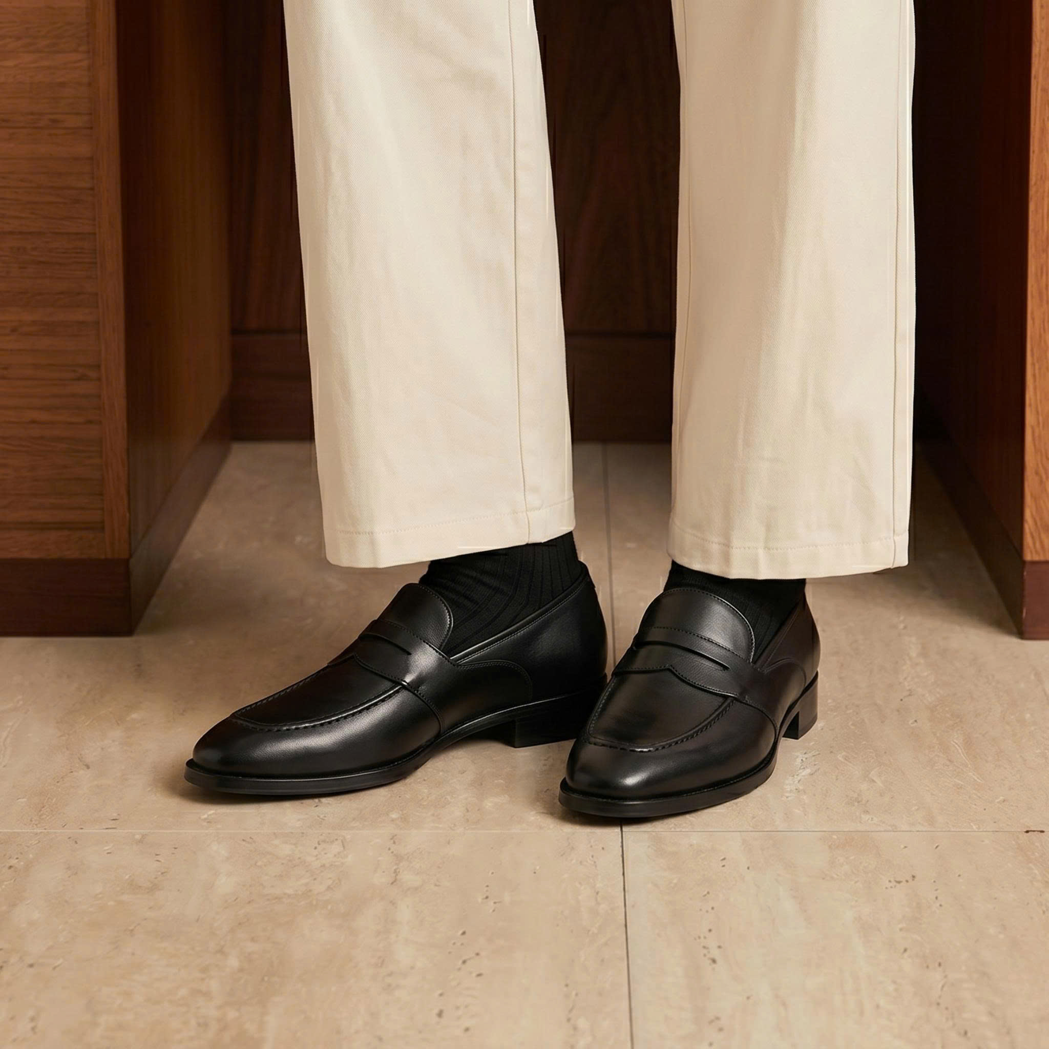 Giày Loafer Penny Swan