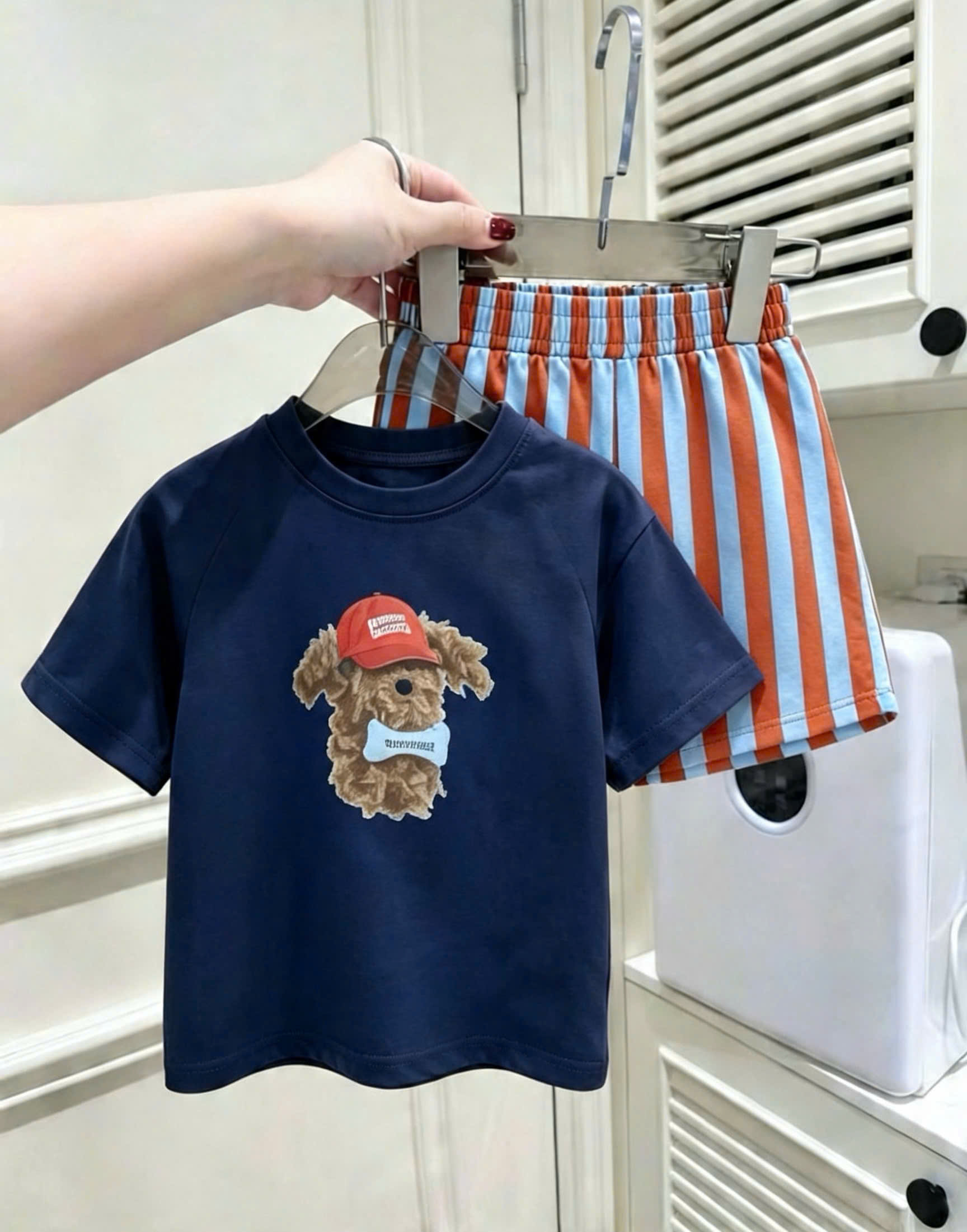 D08 SET 2 BỘ CỘC CHÓ ĐỘI MŨ ĐỎ 2 MÀU - A100.407_thumbnail_2