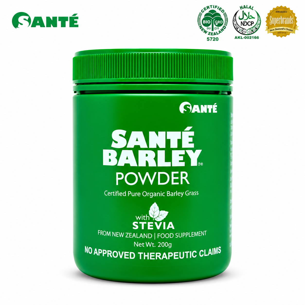 Sante Barley Canister with Stevia