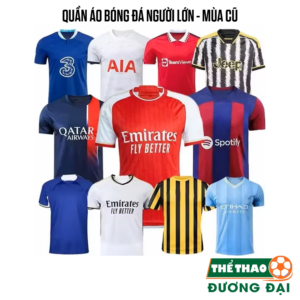 [XẢ HÀNG GIÁ SỐC] Quần Áo Bóng Đá CLB Đội Tuyển Không Logo ĐƯỢC CHỌN SIZE, KHÔNG ĐƯỢC CHỌN MẪU