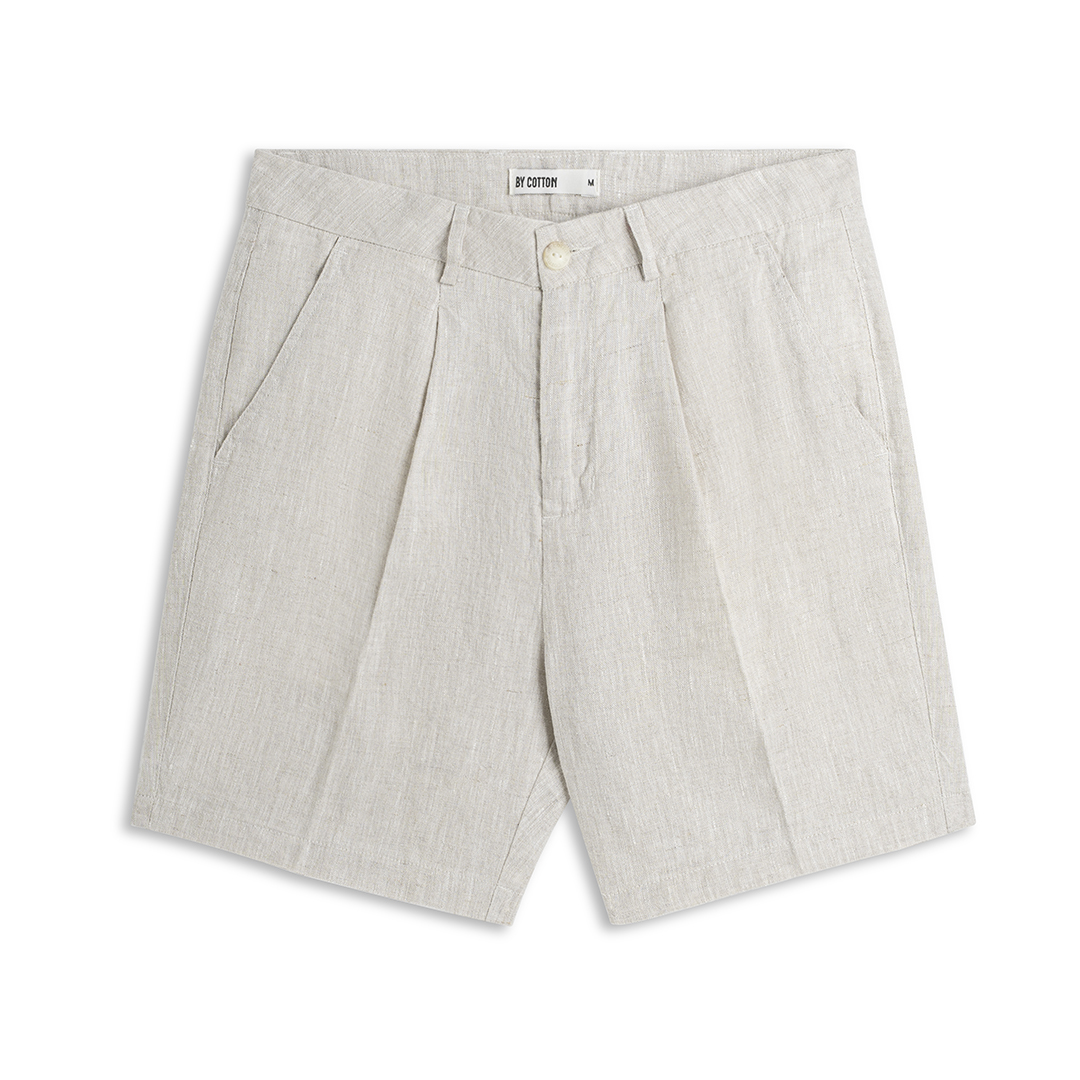 Quần Short Premium Linen Xếp Ly