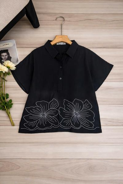Áo sơ mi polo thêu hoa tà trước_thumbnail_1