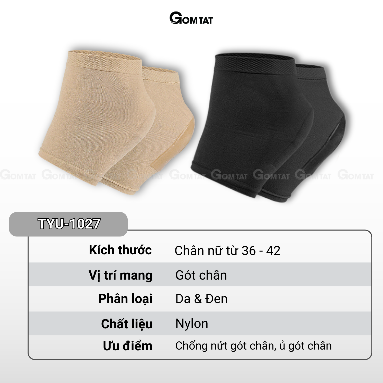 Combo tất ủ gót chân GOMTAT, vớ bảo vệ gót chân có silicon dưỡng ẩm, làm mềm gót - TYU-1027_thumbnail_8
