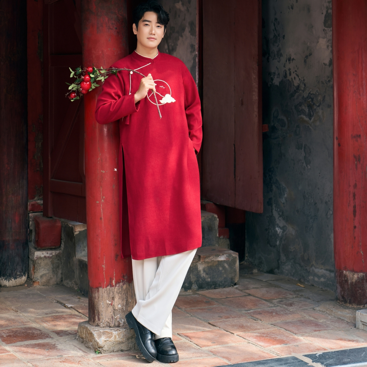 Áo dài ĐỎ Thiên Vũ NAM_thumbnail_2