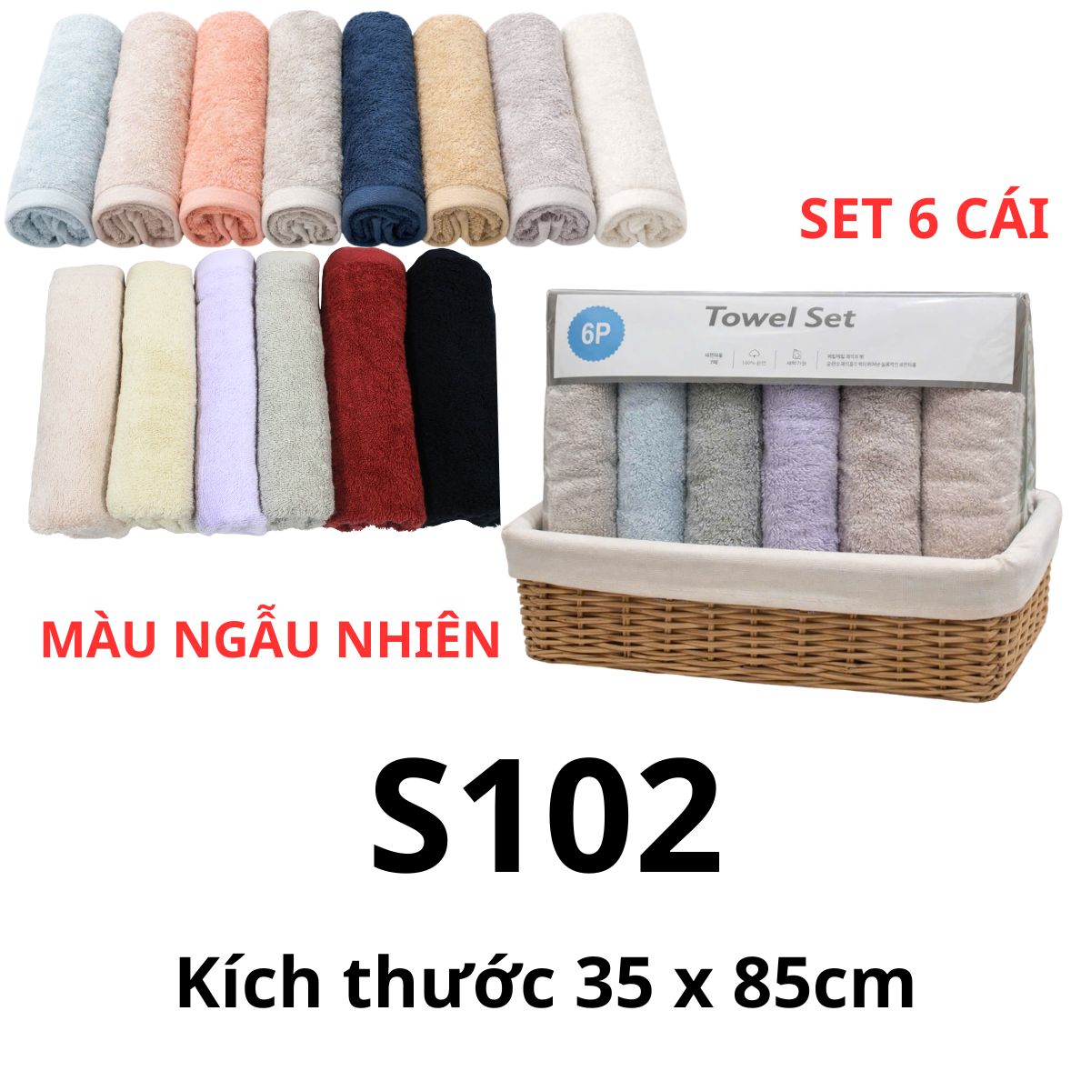 S102- SET 6 KHĂN