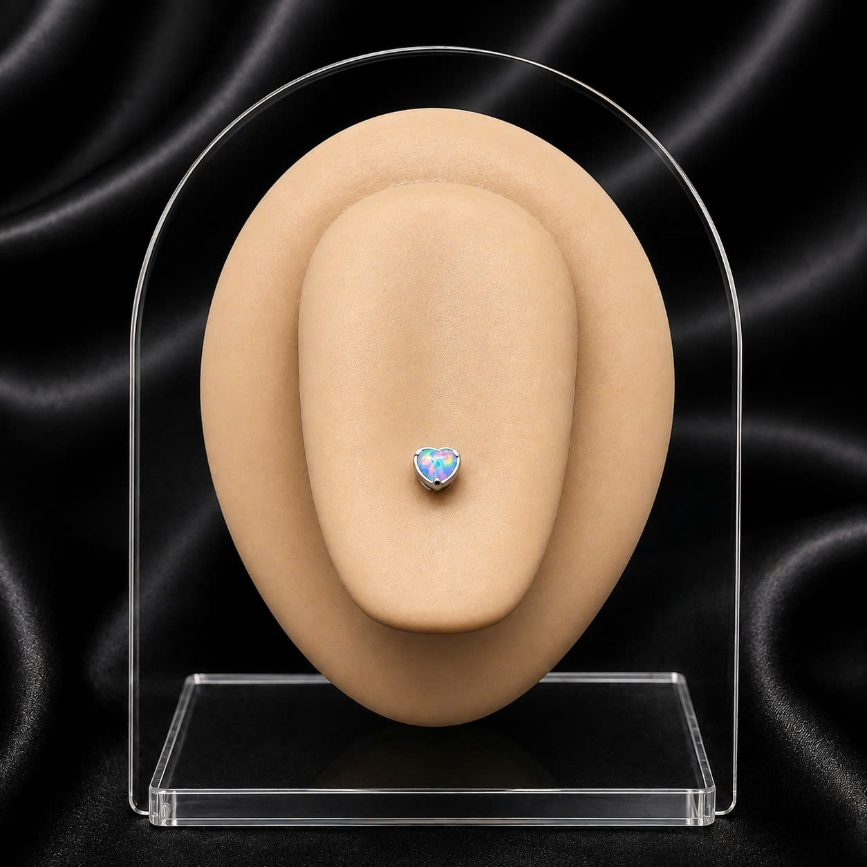 khuyên lưỡi titan trái tim opal trắng._thumbnail_3
