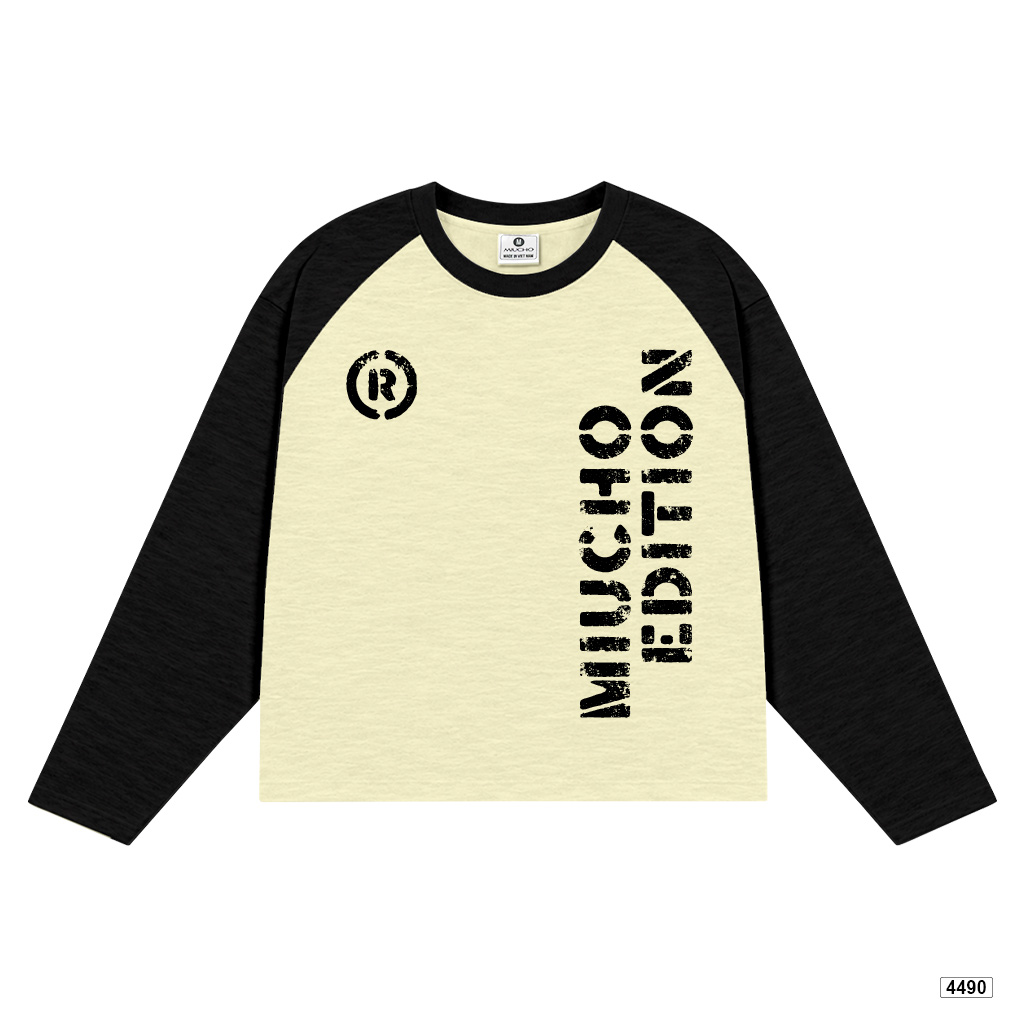 Áo thun nữ tay dài form boxy Miucho chất vải cotton xược Hàn Quốc 4490_thumbnail_7