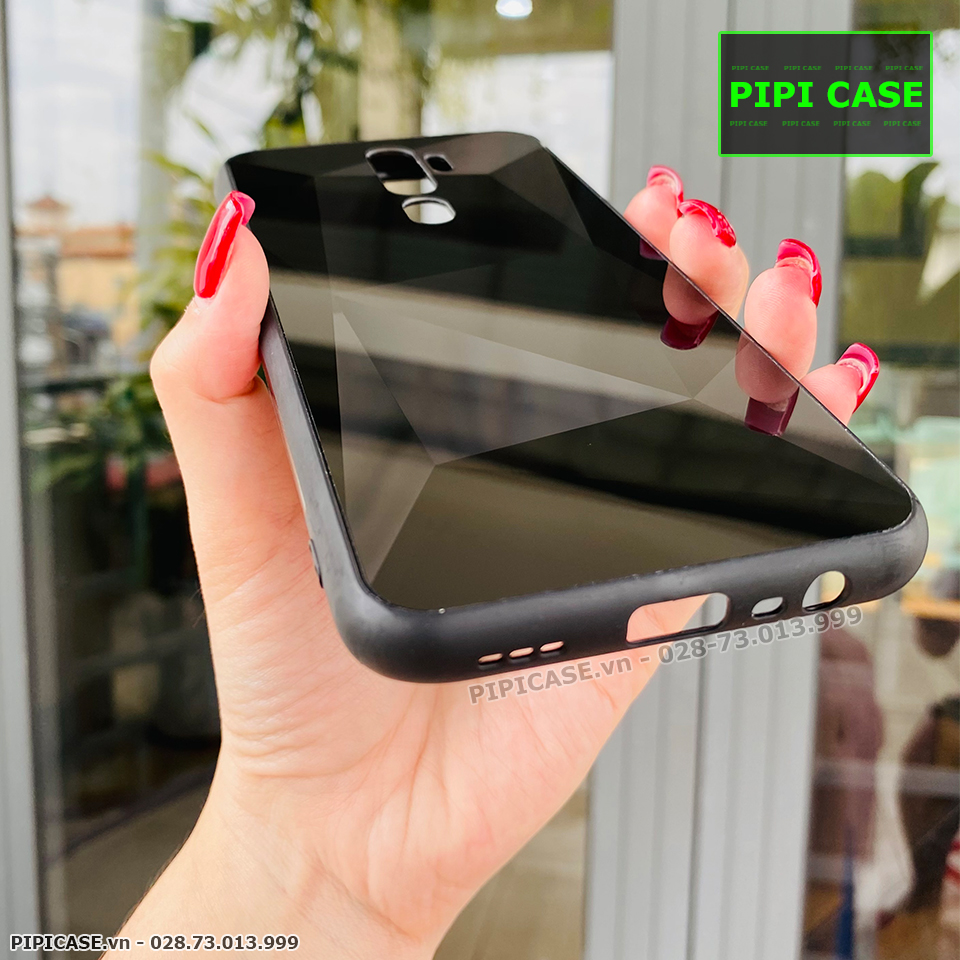 Ốp Lưng Oppo A9 2020 - Kim Cương 6D - Đen_thumbnail_1