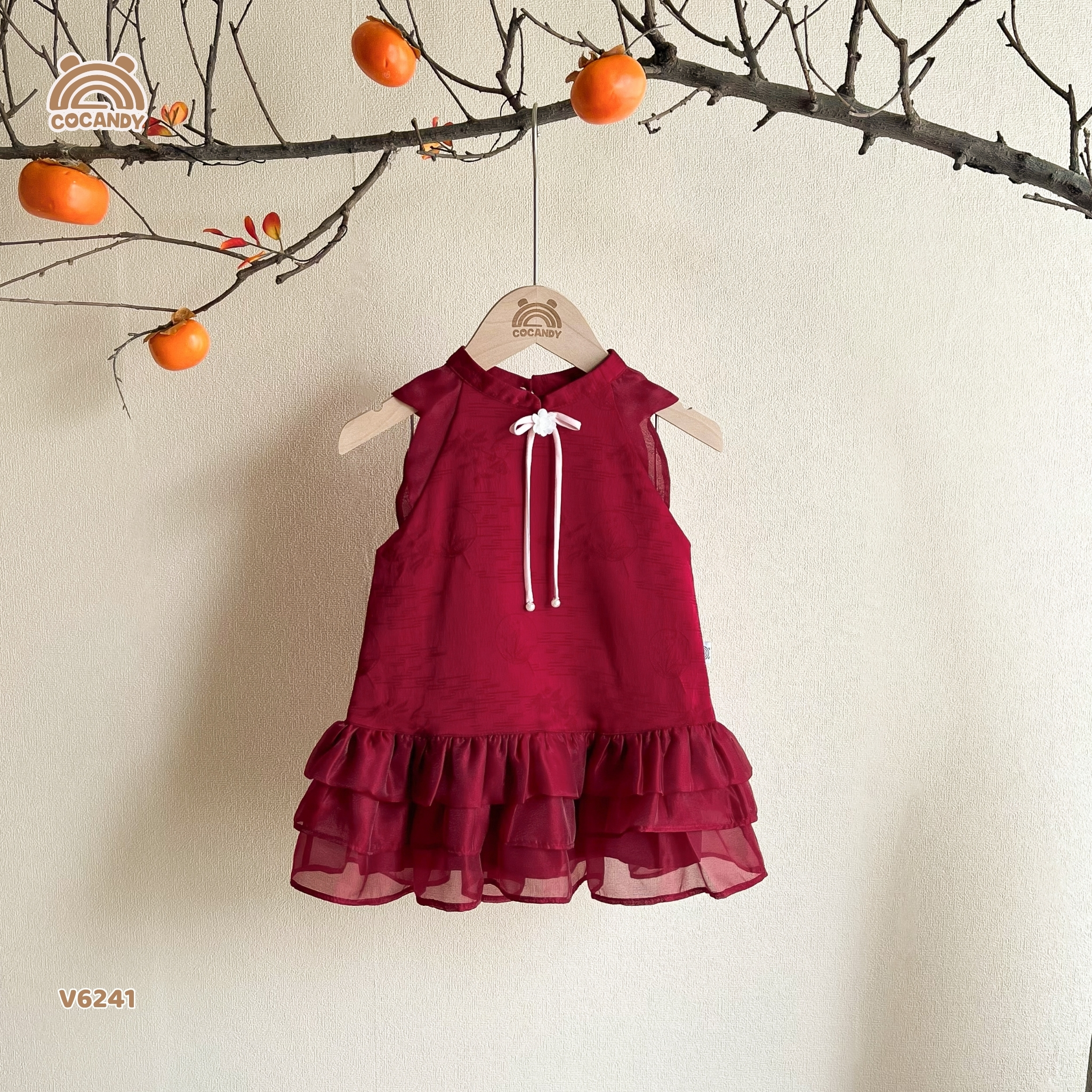 Váy cộc gấm ĐỎ Yên Dao