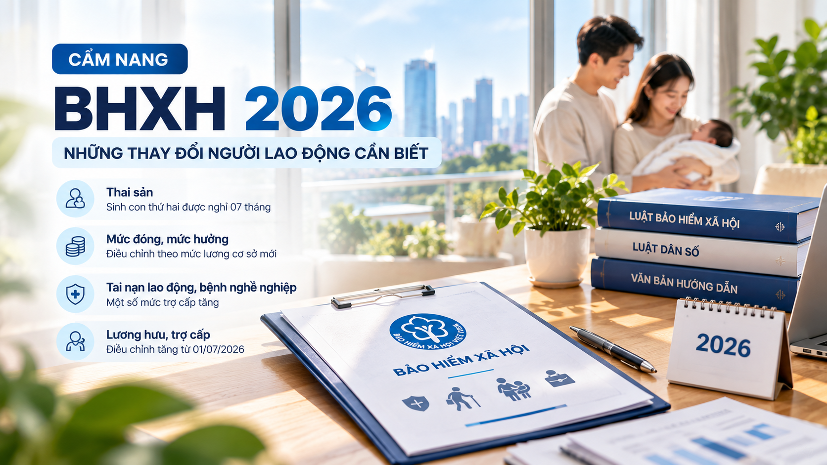 CẨM NANG BHXH 2026: NHỮNG THAY ĐỔI NGƯỜI LAO ĐỘNG CẦN BIẾT