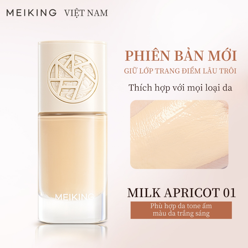 [MEIKING] Kem nền Meiking Skin Veil kiềm dầu lâu trôi 30g
