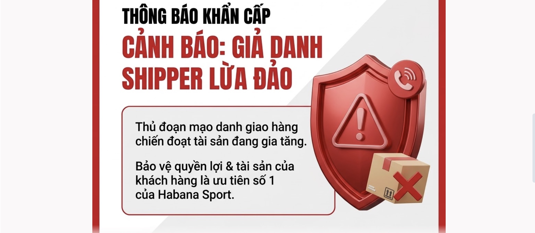 [CẢNH BÁO] Lừa Đảo Nhận Hàng & Cách Phòng Tránh | Habana Sport