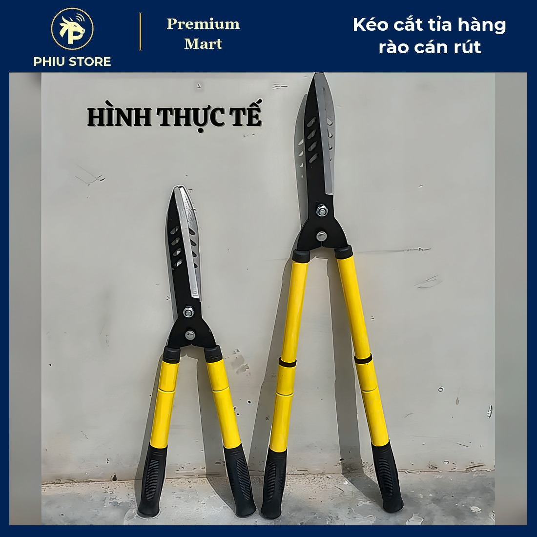 Kéo Cắt Hàng Rào - Kéo Cắt Tỉa Hàng Rào Cán Rút, Kéo Cắt Cành Hàng Rào - PHIU STORE_thumbnail_3
