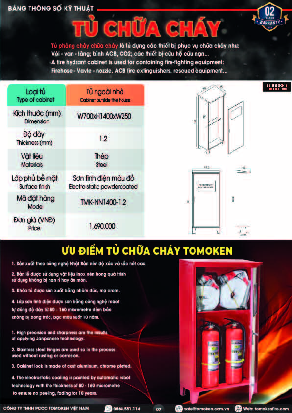 Tủ chữa cháy ngoài nhà Tomoken TMK-NN1400-1.2_thumbnail_1