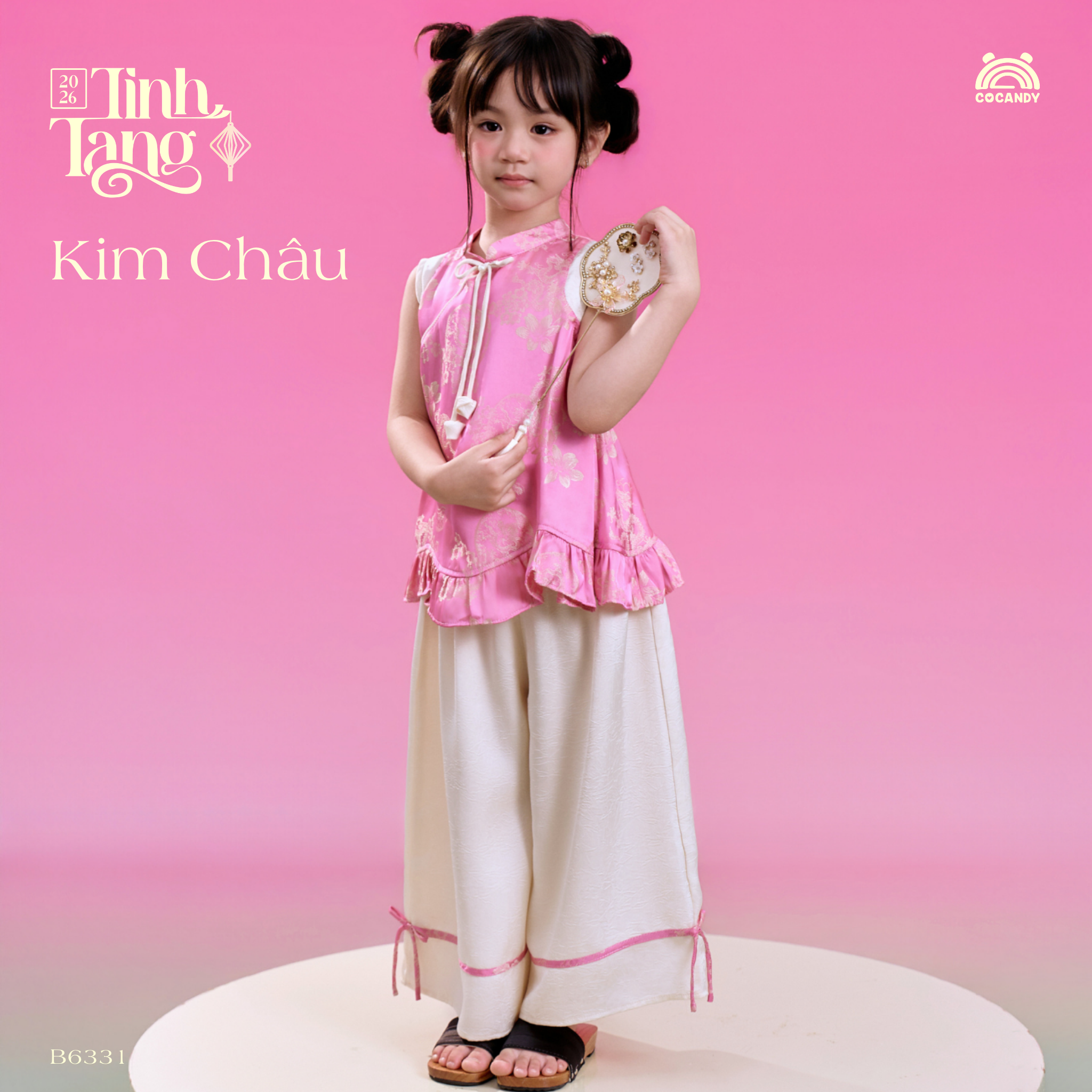 Bộ yếm HỒNG Kim Châu