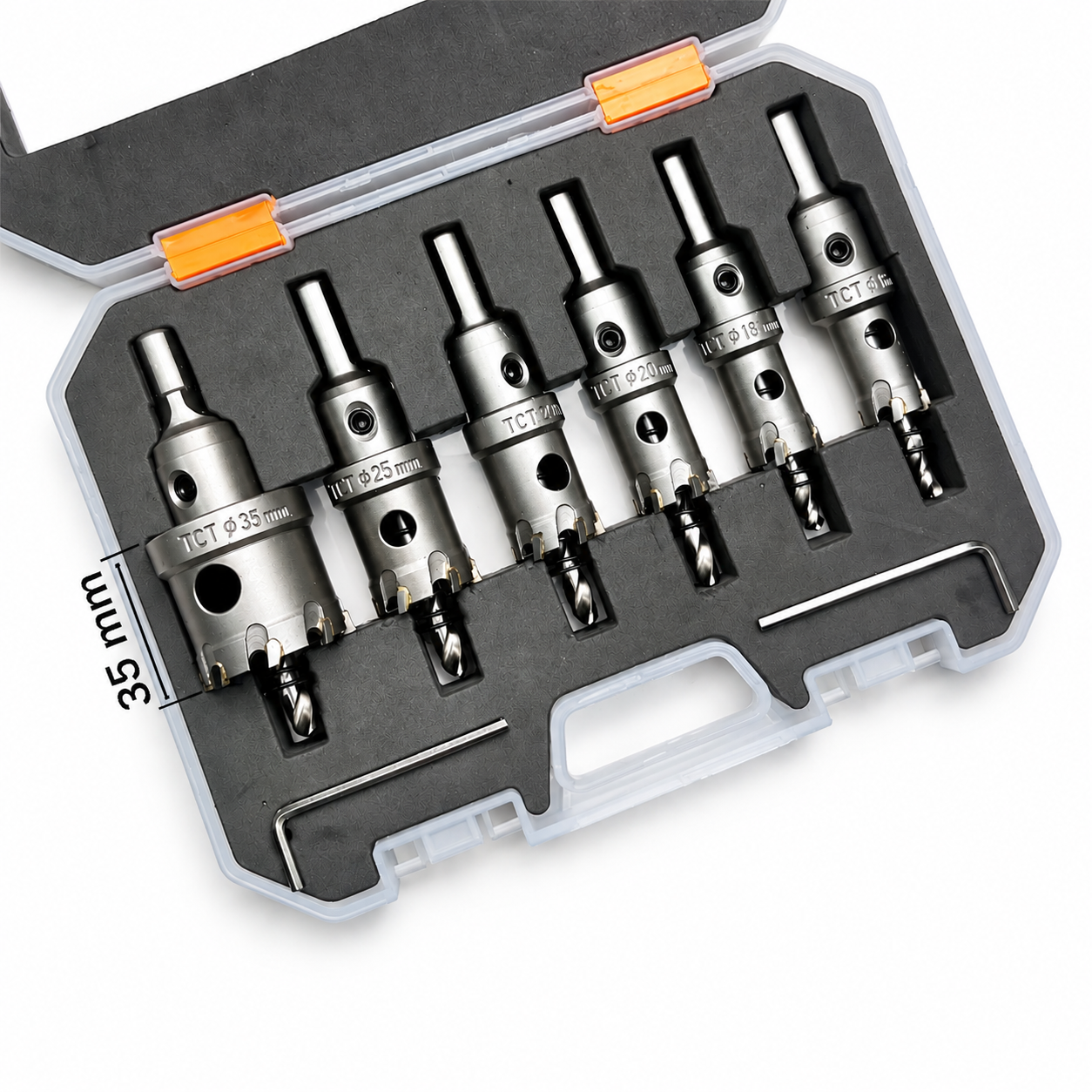 Bộ 6 mũi khoét kim loại 16- 35mm, Khoét Sắt, Khoét Inox