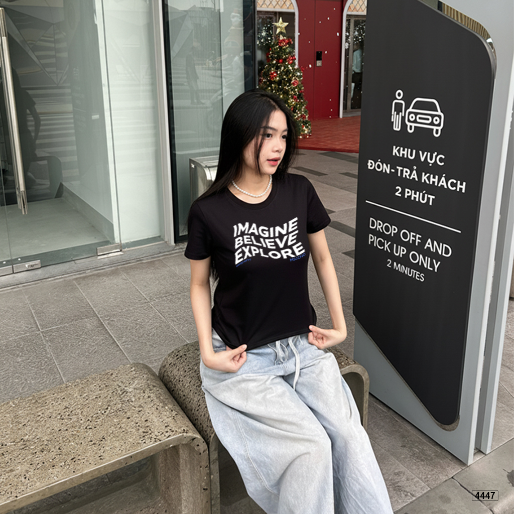 Áo baby tee Hàn Quốc form ôm imagine believe Miucho 4447_thumbnail_5