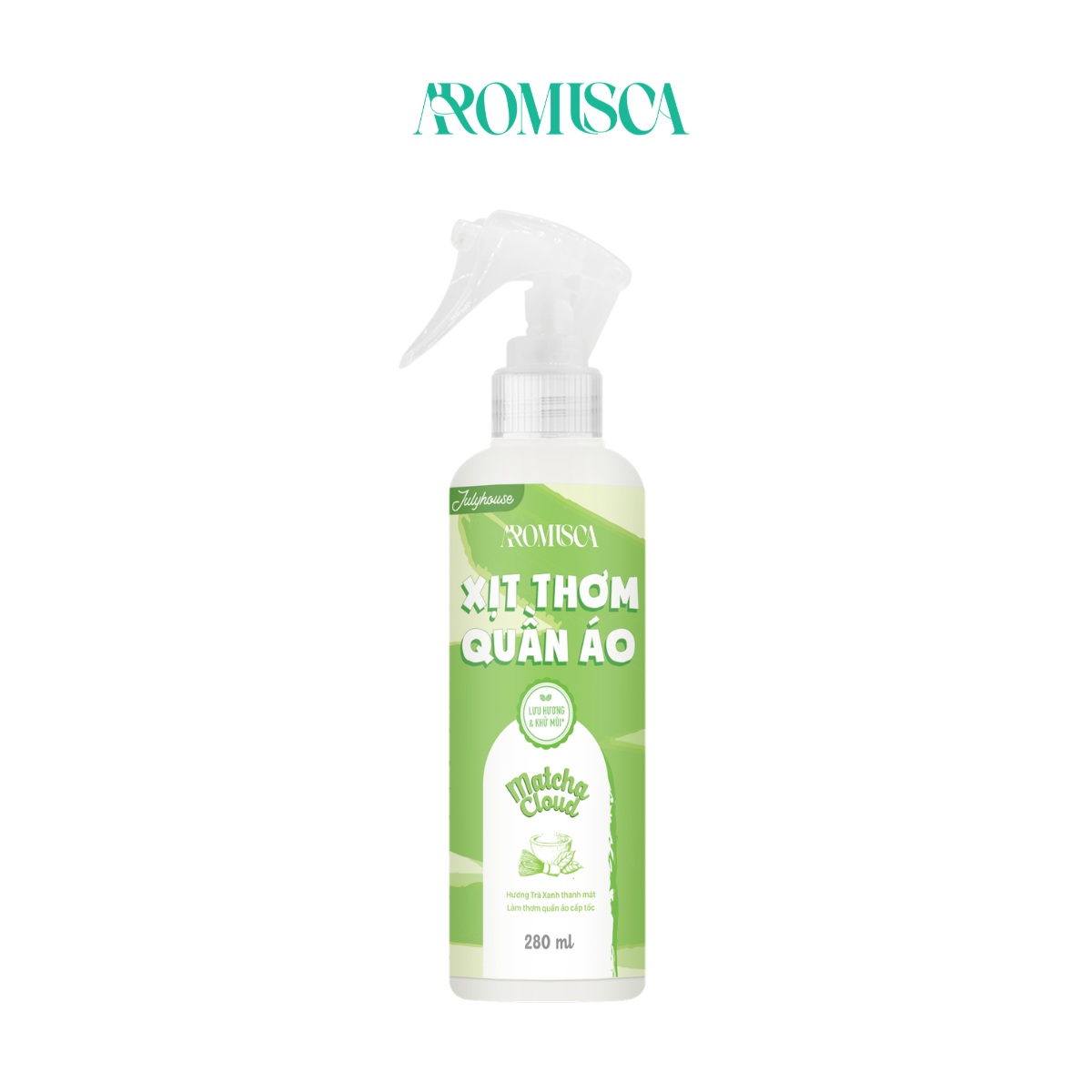 Xịt thơm quần áo Matcha Cloud Aromisca