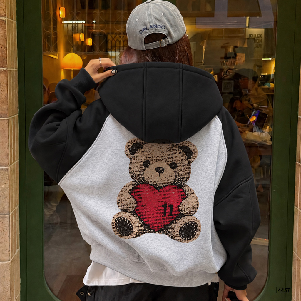 Áo hoodie zip Miucho form rộng raglan vải nỉ 2 da in mix 4457_thumbnail_6
