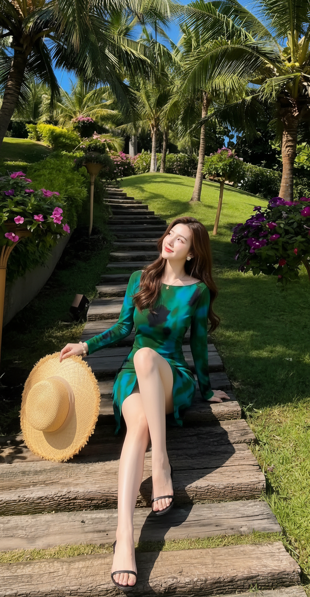 Đầm Lụa Xanh Mộng-MV070