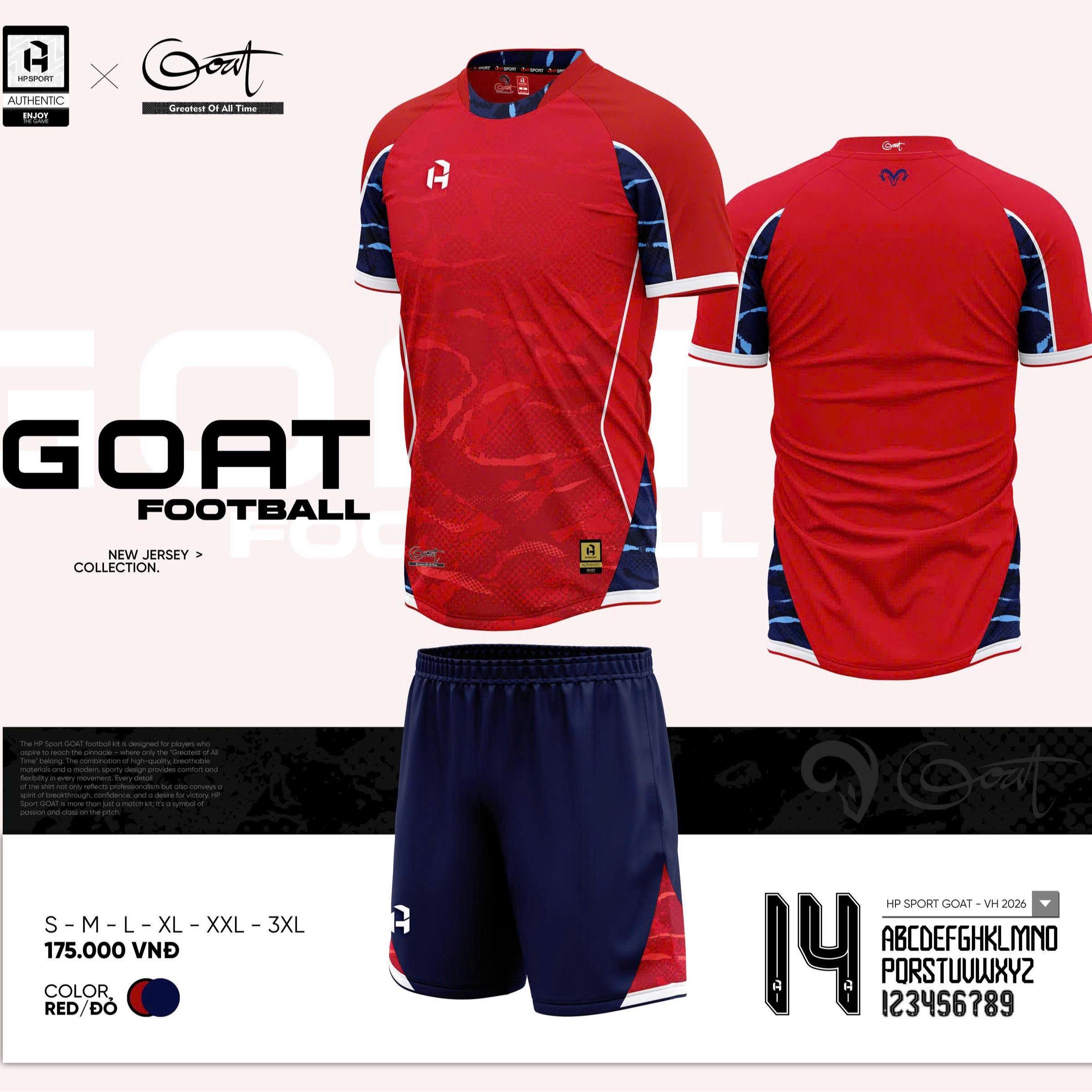 BST Quần Áo Bóng Đá Thiết Kế HP GOAT Thun Mè Cao Cấp Thoáng Khí Thể Thao Đương Đại_thumbnail_5