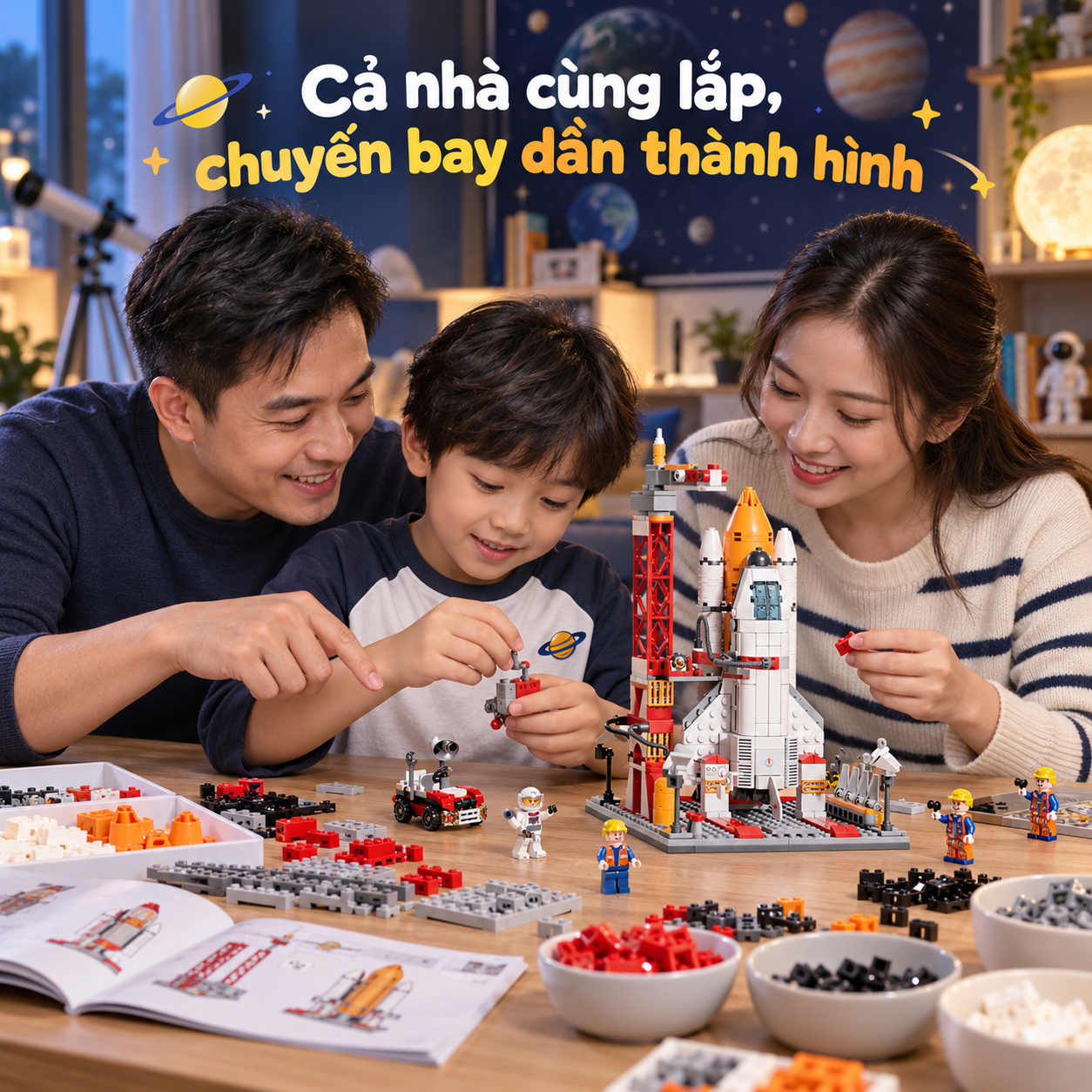 Bộ xếp hình tàu vũ trụ 521 chi tiết – Chinh Phục Không Gian_thumbnail_2