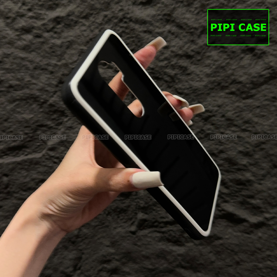 Ốp Lưng Oppo A5 2020 / A9 2020 - Kim Cương 6D  - Đen Viền Trắng_thumbnail_2