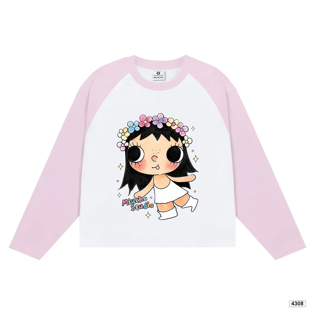 Áo thun tay dài unisex form boxy Miucho 4908_thumbnail_0