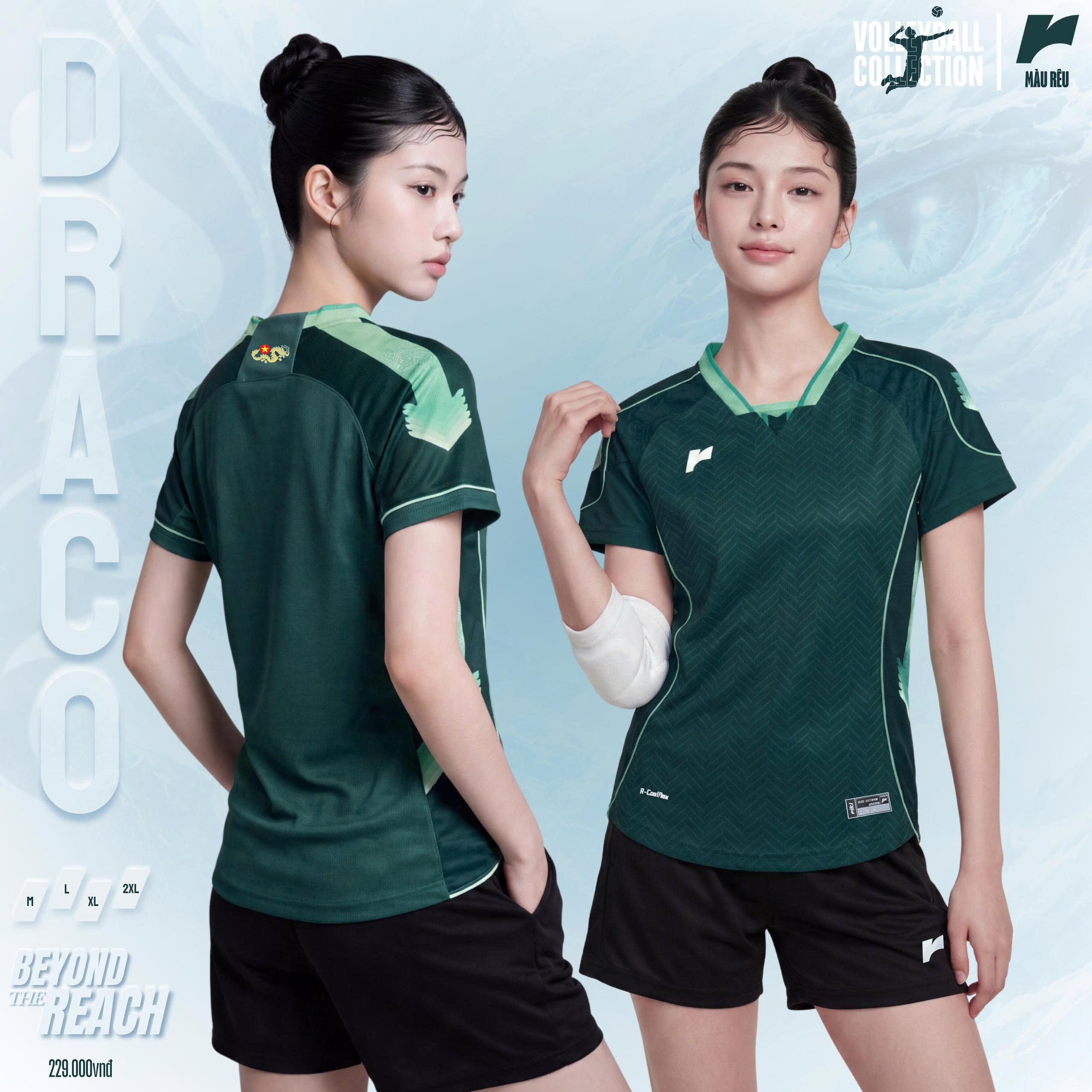 BST Quần Áo Bóng Chuyền Có Túi Riki Draco Thun Mè Thoáng Khí Thể Thao Đương Đại_thumbnail_6