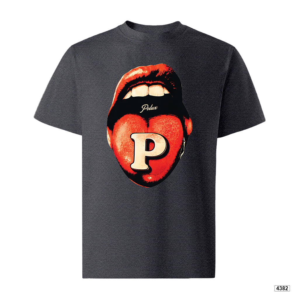 Áo thun nam Red Lips Graphic form rộng cá tính Polux 4382_thumbnail_1