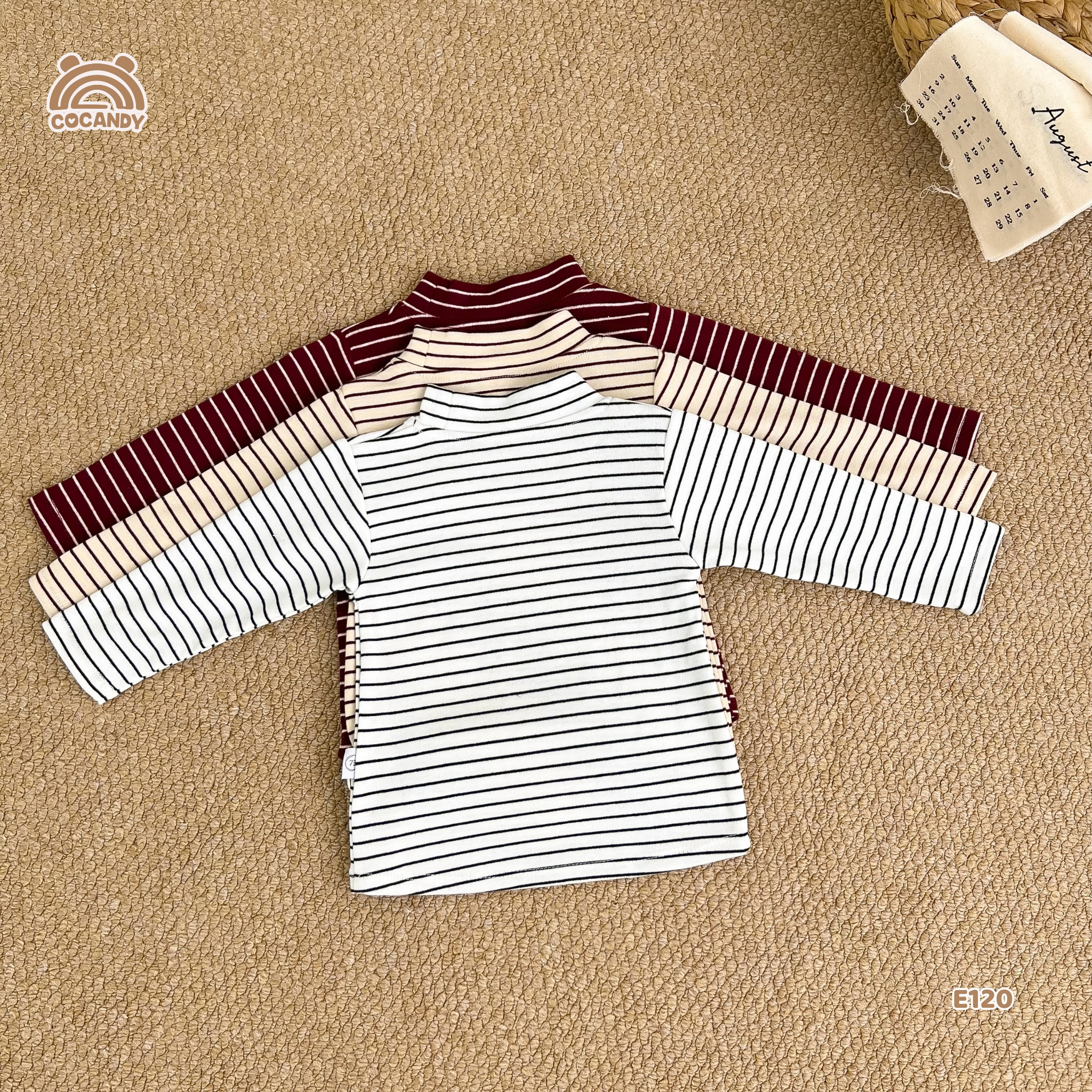 Áo giữ nhiệt kẻ ĐỎ BE cổ 2p_thumbnail_4