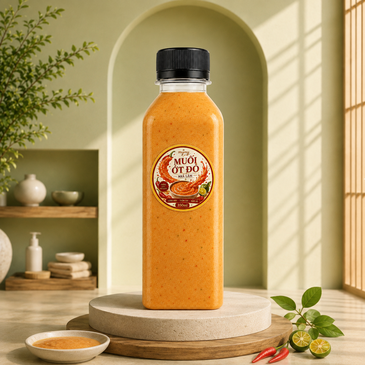 Muối Ớt Đỏ Nhà Làm 350ml