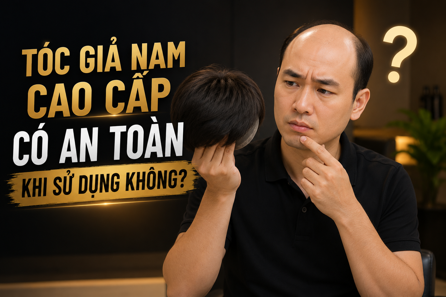 Tóc giả nam cao cấp có an toàn khi sử dụng không?