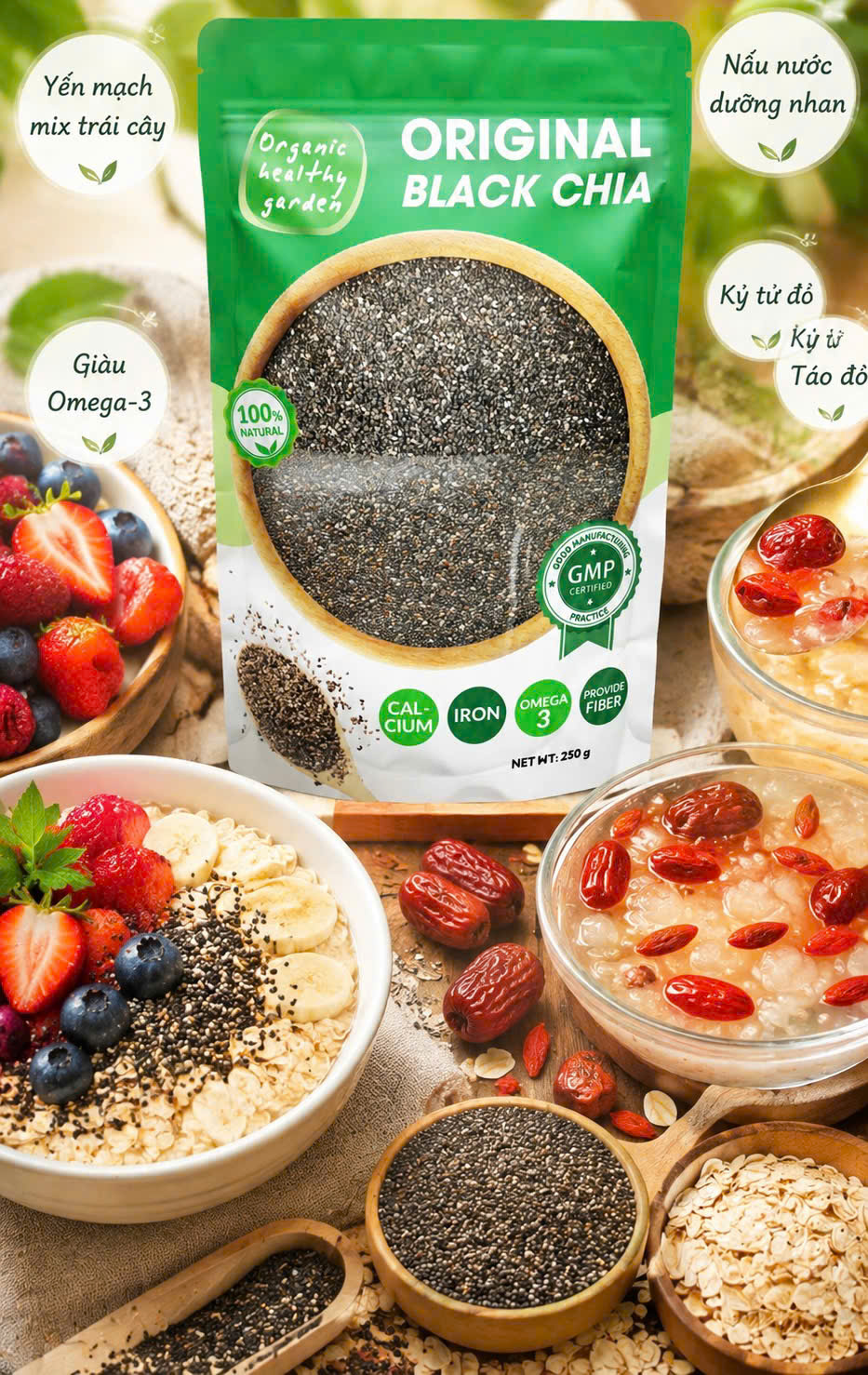 SET 2 GÓI 2 CHIA ĐEN 250gr