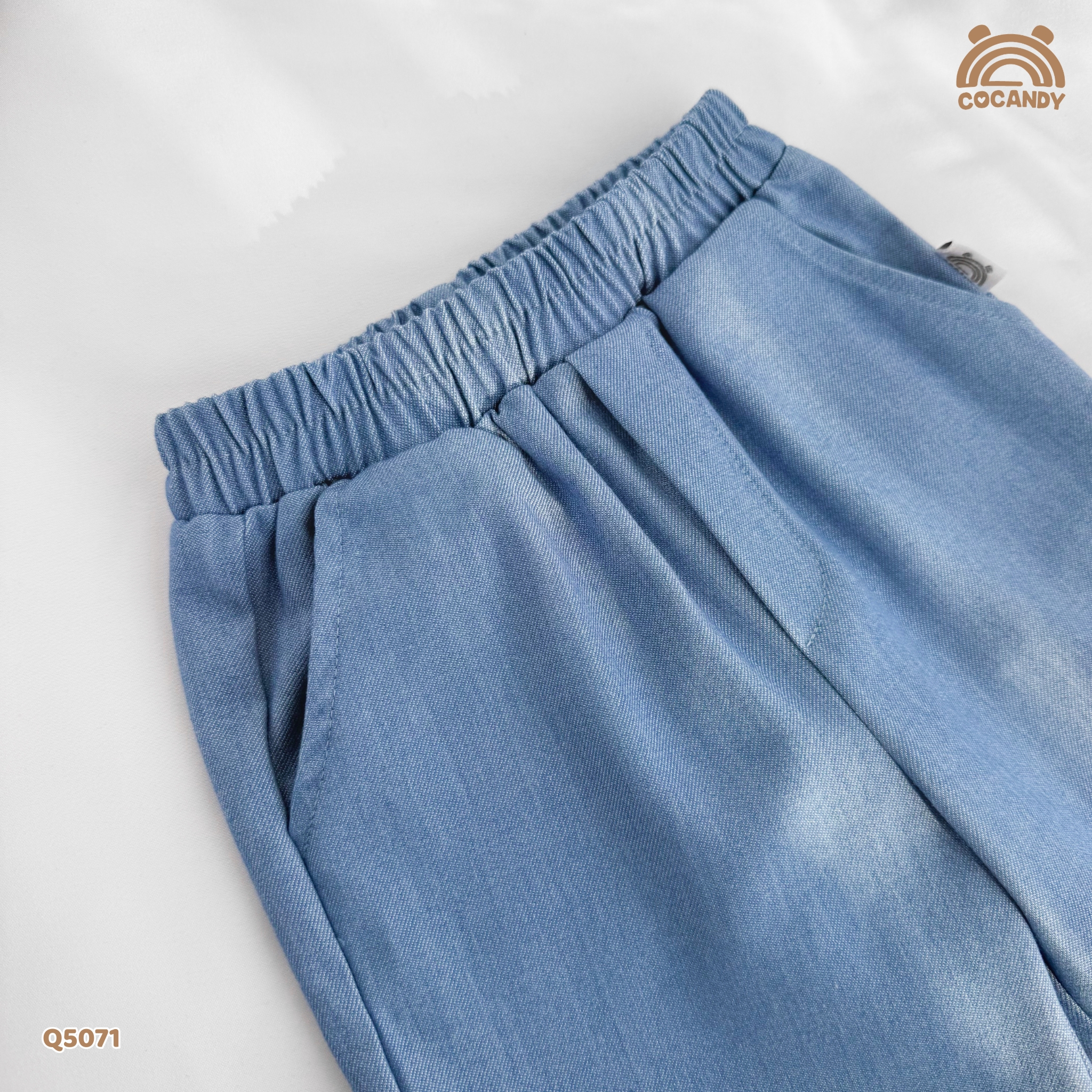 Quần dài XANH jeans ống loe đính tag_thumbnail_5