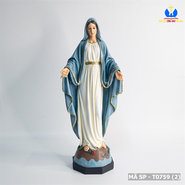 Tượng mẹ ban ơn 50cm vẽ tay
