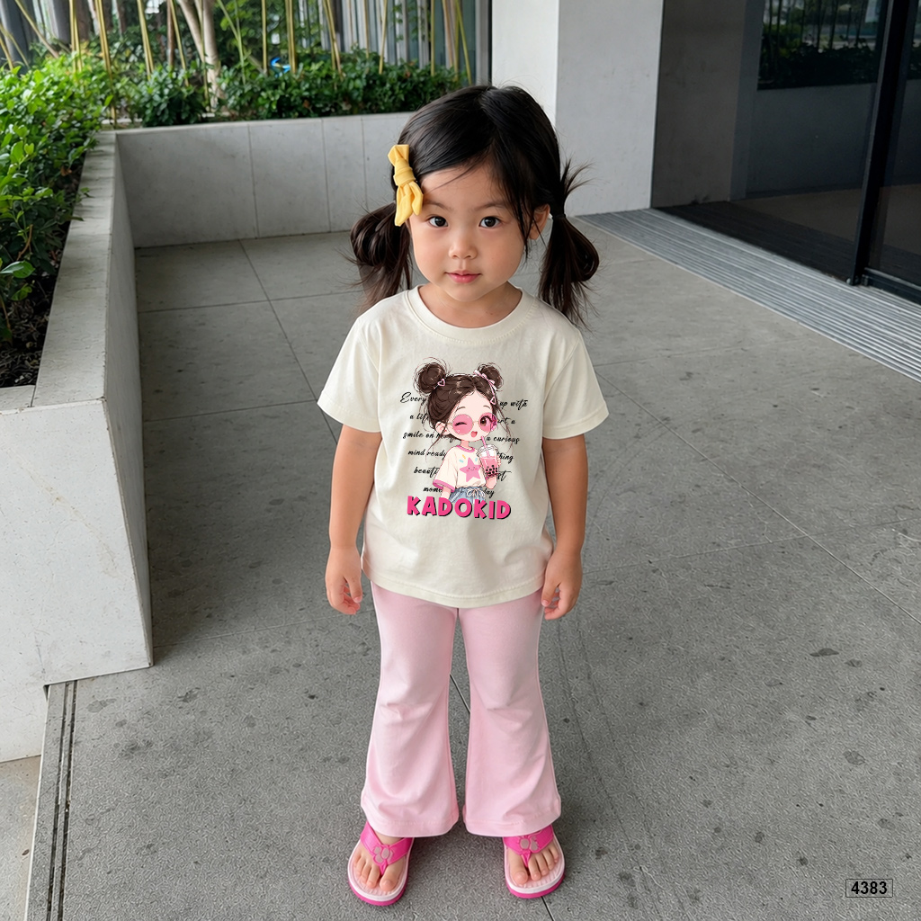 Áo thun bé gái form rộng bubble tea Kado 4383_thumbnail_2