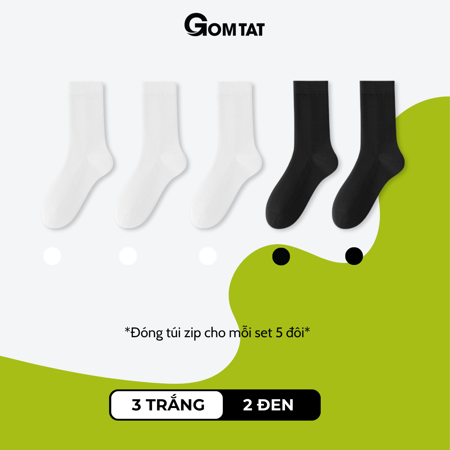 [BEST SELLER - HÀNG MỚI] Combo tất nữ cổ cao mùa hè GOMTAT mẫu trơn basic, vớ nữ chất cotton mềm mại - OAS-1706_thumbnail_11
