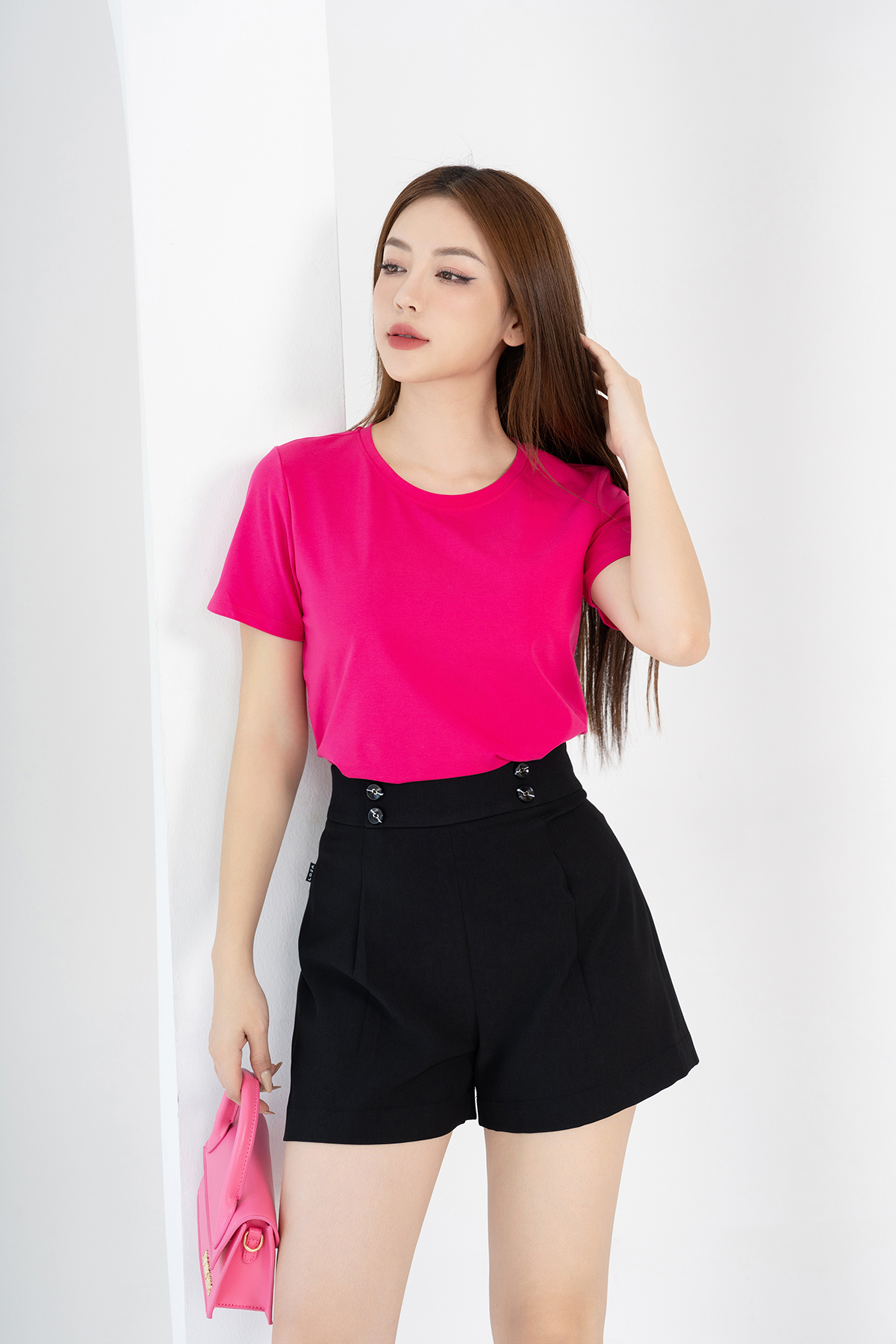 Áo  thun cotton trơn phom suông_thumbnail_7