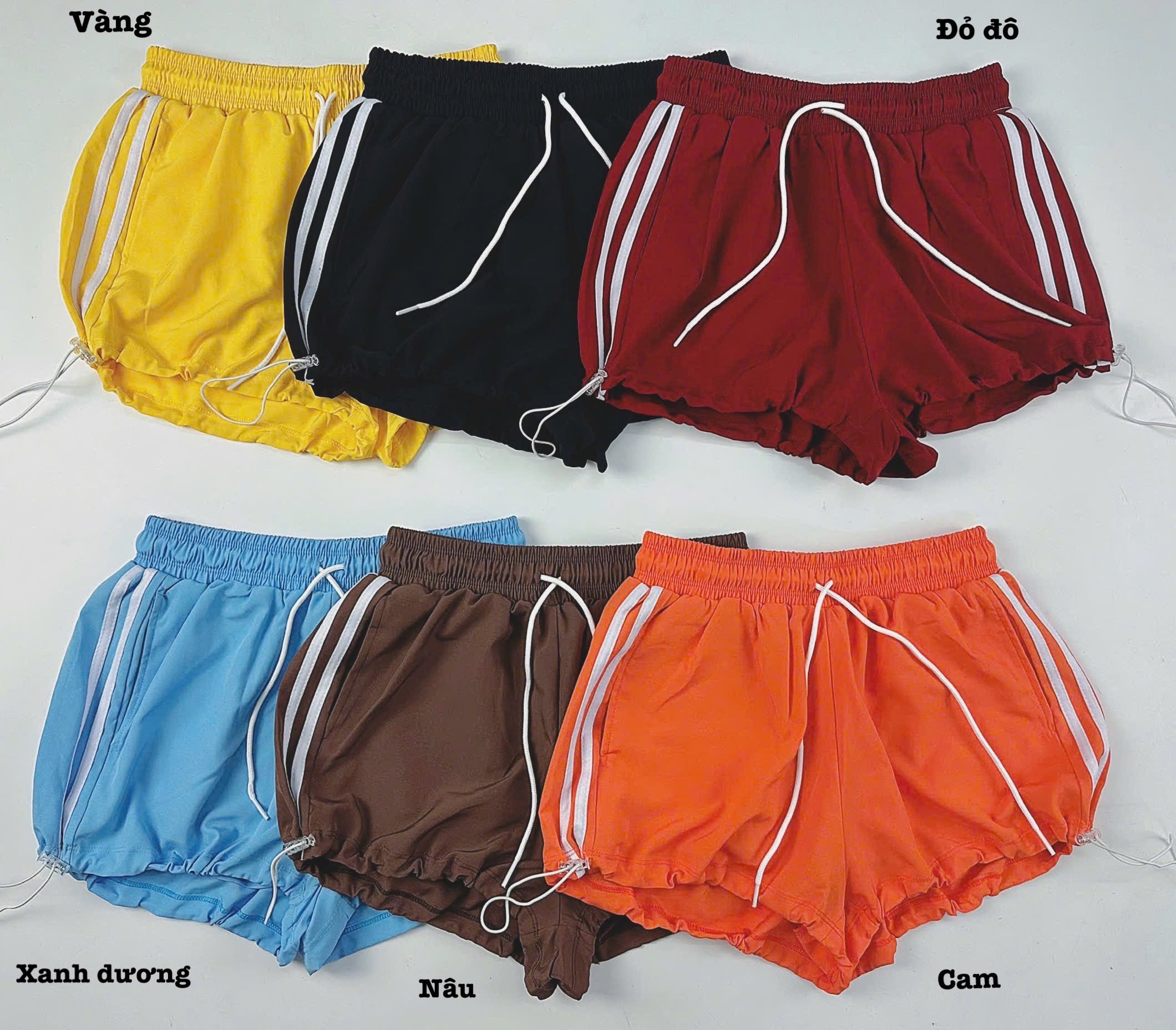 Quần Đùi Thể Thao Tập Gym Chạy Bộ Nữ Yumiisportswear Boxer Bí Ngô Rút Dây Dáng Rộng Kèm Quần Bảo Hộ Chống Lộ Lưng Cao