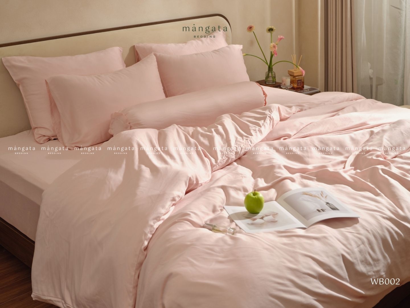 Rosy Coral - Bộ 𝗧𝗔𝗡𝗕𝗢𝗢𝗖𝗘𝗟® Washed Bamboo