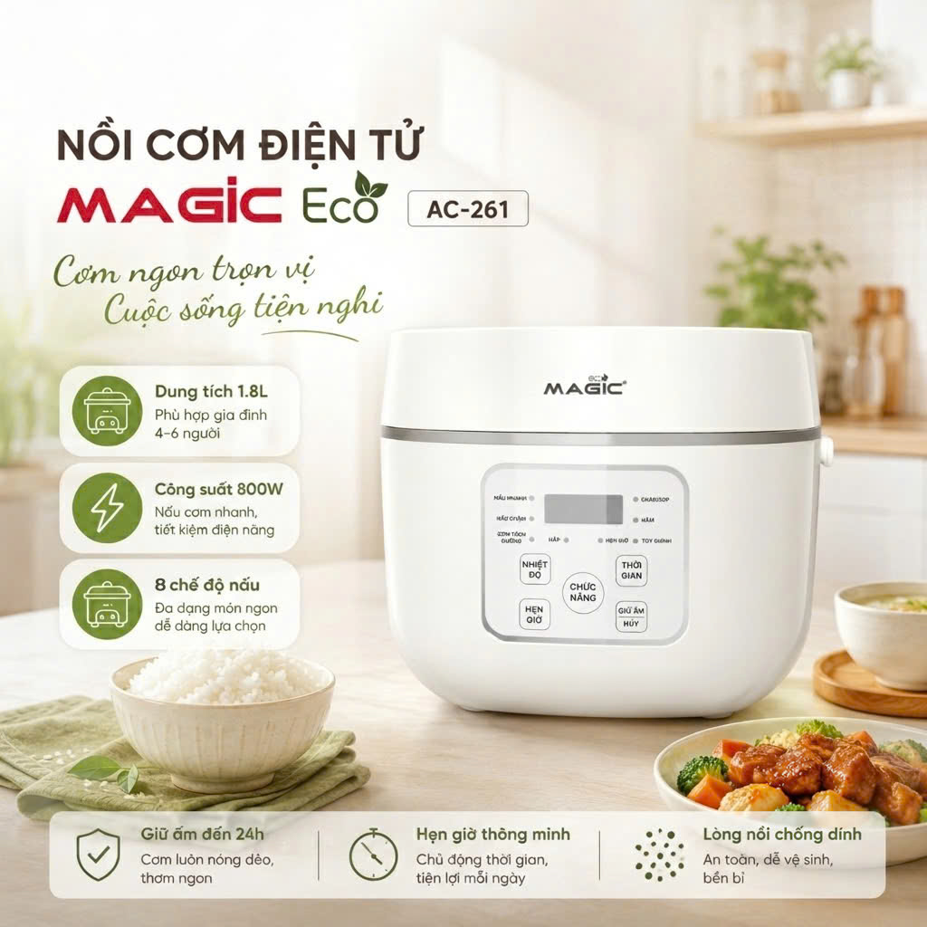 Nồi Cơm Điện Magic Eco AC-261