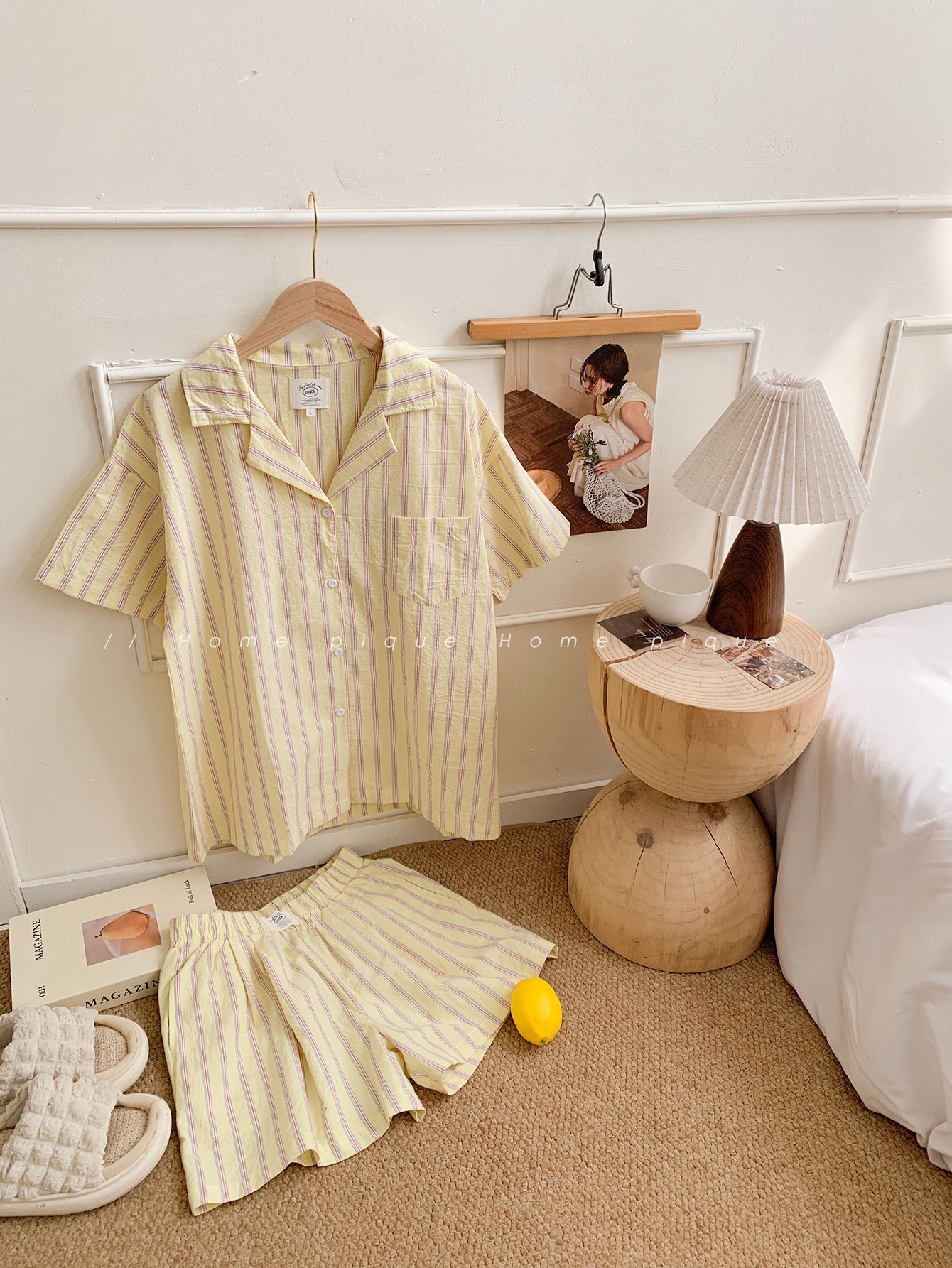Set thô cotton kẻ sọc PIQUE_thumbnail_1