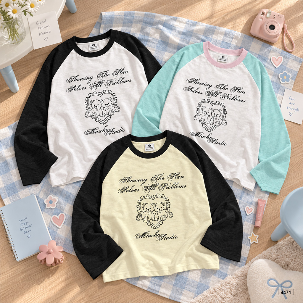 Áo thun tay dài form boxy tay dài cotton xược Miucho 4471_thumbnail_6