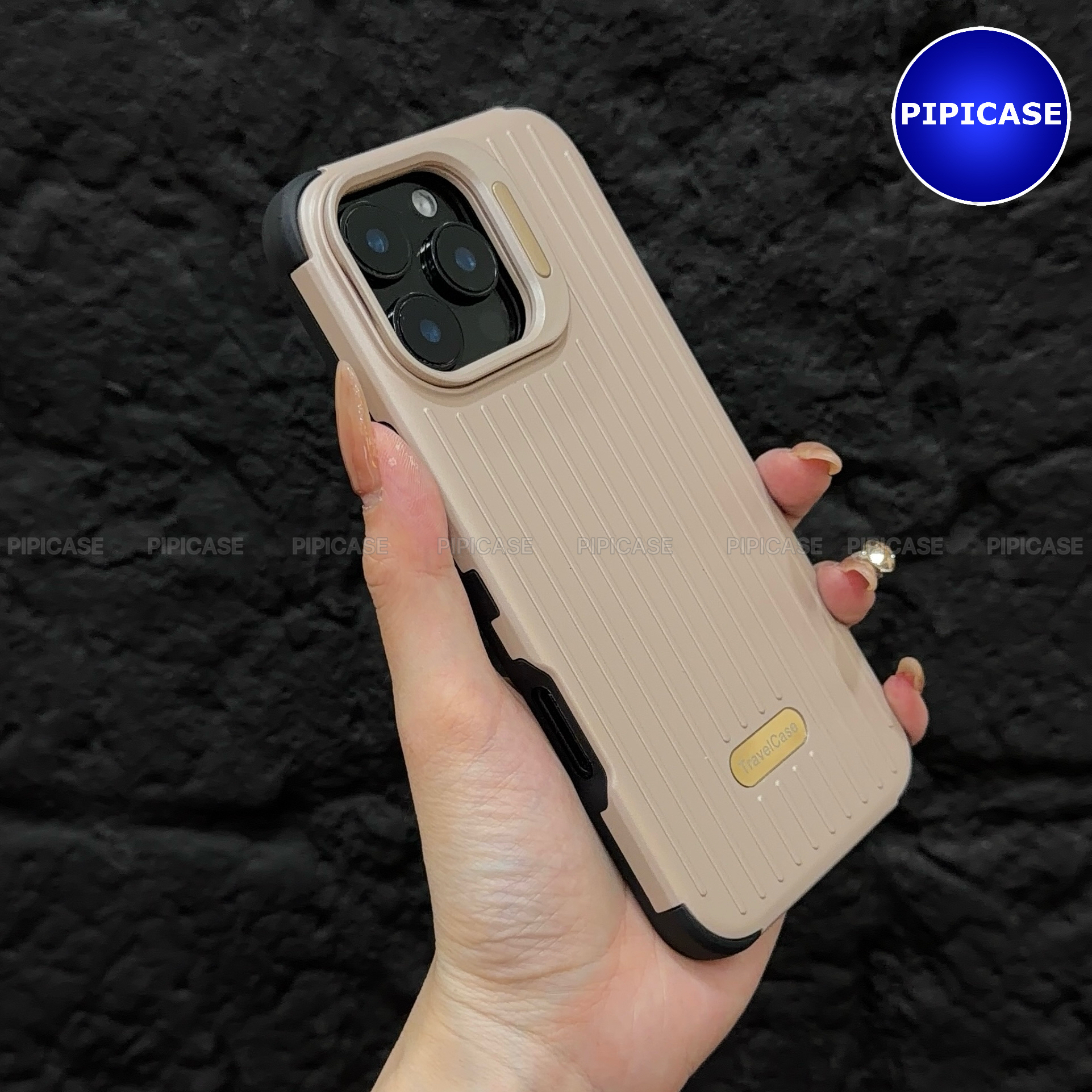 Ốp Lưng iPhone 16 Pro Max - Hondao - Nâu Nhạt_thumbnail_4
