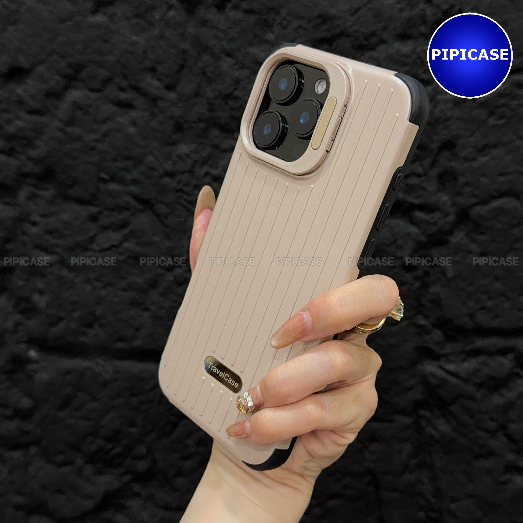 Ốp Lưng iPhone 16 Pro Max - Hondao - Nâu Nhạt
