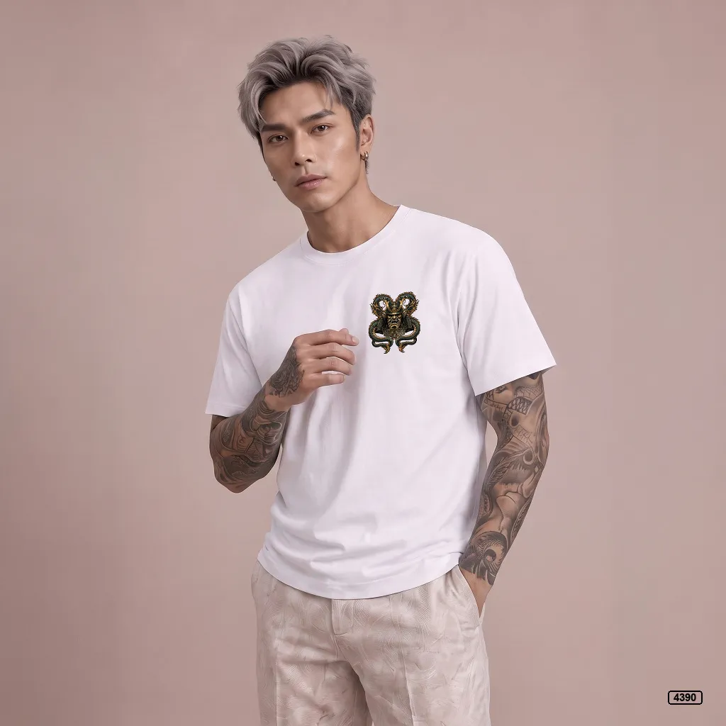 Áo thun nam samurai serpent form rộng TeePrint 4390_thumbnail_5