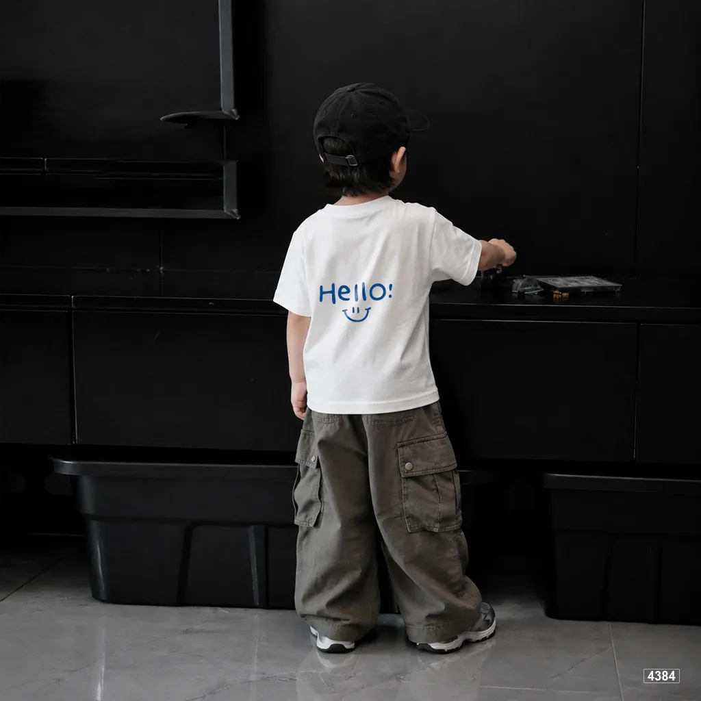 Áo thun bé trai oversize hello smile Kado 4384_thumbnail_5