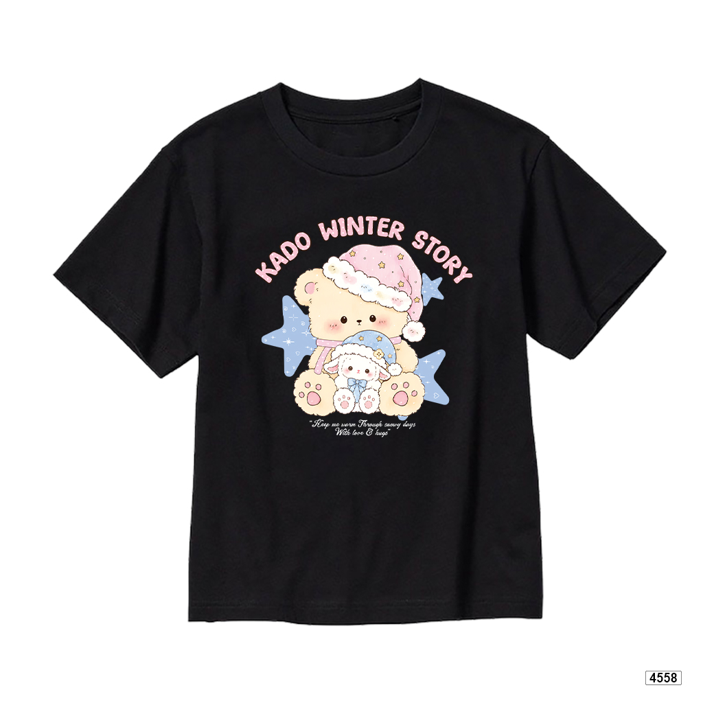 Áo thun bé gái form rộng gấu pastel Kado 4558_thumbnail_8